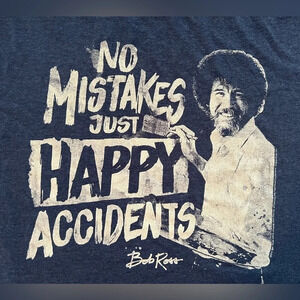 Bob Ross | mens logo t-shirt. Size: L